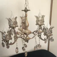 لوستر برنجی ۶ شعله
