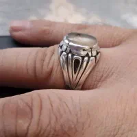 انگشتر نقره شجر پایه تخمه مرغی