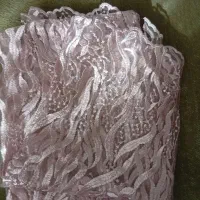 پارچه گیپور رنگ کالباسی