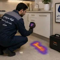 نشت یابی بادستگاه تصویری تشخیص.ترکیدگی و تعمیرات