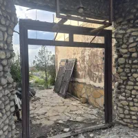 درب حیاط سنتی،اهن و چوب