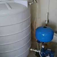 لوله کشی آب سرد و گرم و پکیج، نصب پمپ و منبع