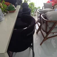 صندلی کانتر تدی مشکی