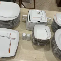 سرویس چینی ۱۲ نفره مقصود دیزاین المان کاملا سالم