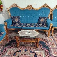 مبل سلطنتی ۹ نفره با ۳تا میز ،چوب گردو