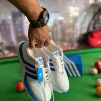 کفش آدیداس ۳خط   Adidas سفید آبی