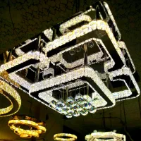 لوستر هوشمند مدرن کریستالی