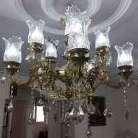 دو عدد لوستر برنج ۵شاخه قدیمی