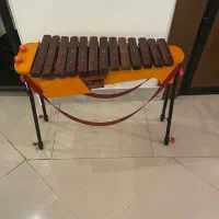 زایلافون چوبی رها ۱۳ نت با پایه و کاور در حد نو
