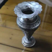 گلدان و کوزه شمعدان نقره