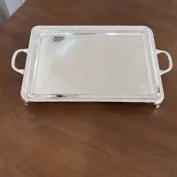 سینی استیل پایه دار