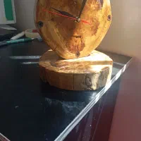 ساعت رومیزی چوبی