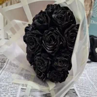 دسته گل روبانی