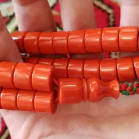 تسبیح سندلوس مرجانی کهنه