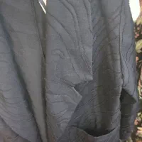 کت مشکی شیک بدون دکمه