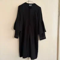 مانتو مشکی فری سایز تا ۴۰ میخوره