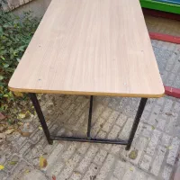 میز mdf پایه فلزی، میزو نیمکت چوبی، تجهیزات مهد