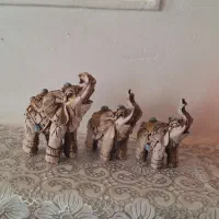 مجسمه فیل وسگ سه تیکه ای