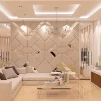 آینه کاری،لمسه کاری،دکوراسیون داخلی،دیوارکوب