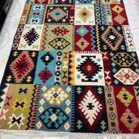 دوعدد فرش ۶متری ماشینی درحدنو طرح گلیم