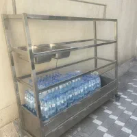استند میوه با آبشار،پمپ آب بن ماری جنس از استیل