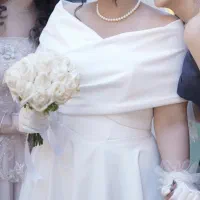 لباس عروس اروپایی ساتن مزون هستی