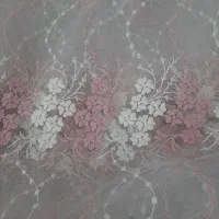 پرده توری طرح دار