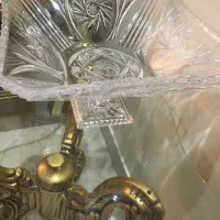 ظرف میوه خوری کریستال چک لهستان استکان چای ساز