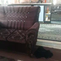 مبل راحتی مخمل کارکرده درحدنو