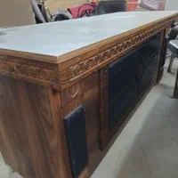 میز مدیریت ال ۱۸۰ سانتی با صندلی مدیریت