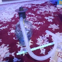 قلیون مینی ترح اسکلت شیشه ای نو