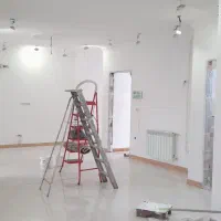 نقاشی داخل ورنگ نما سیلیکنایز ضدآب ساختمان کاج سبز