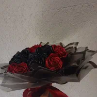 دسته گل روبانی
