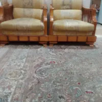 مبل‌‌هفت‌نفره‌‌دسته‌چوب‌گردو
