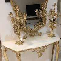آینه و کنسول برنجی