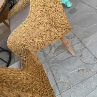 مبل حصیری  زرد