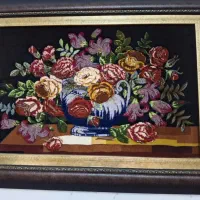 تابلوفرش دست بافت چله نخی