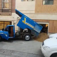 حمل نخاله و ماسه با نیسان کمپرسی با اتاق بزرگ