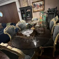 میزناهارخوری ۸ نفره فرانسوی وصندلی