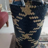 سبد تسمه بافی