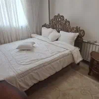 سرویس خواب تمام چوب منبت‌کاری وتشک لومینوسایز۱۸۰