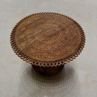 میز گرد قلم زنی چوب شیشم