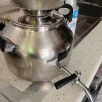 کتری استیل رو گازی شیر  دار