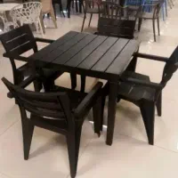 میز و صندلی پلاستیکی نهارخوری تمام فایبر