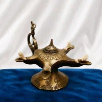 چراغ پیسوز برنجی چهار شعله دکور سنتی و لوکس