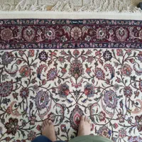 فرش دستبافت نفیس وخوشرنگ جفت