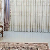 پرده گیپوردوزی و نگین کوبی شده وارداتی