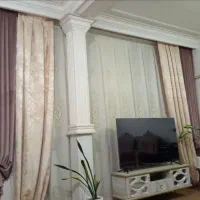 پرده پزیرای و میز تلویزیون