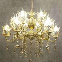 لوستر برنج ۶ شاخه