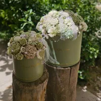 باکس گل ماندگار ( شمع )